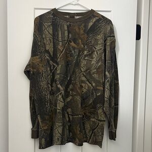 Men's Woodland Camo Long Sleeve Shirt